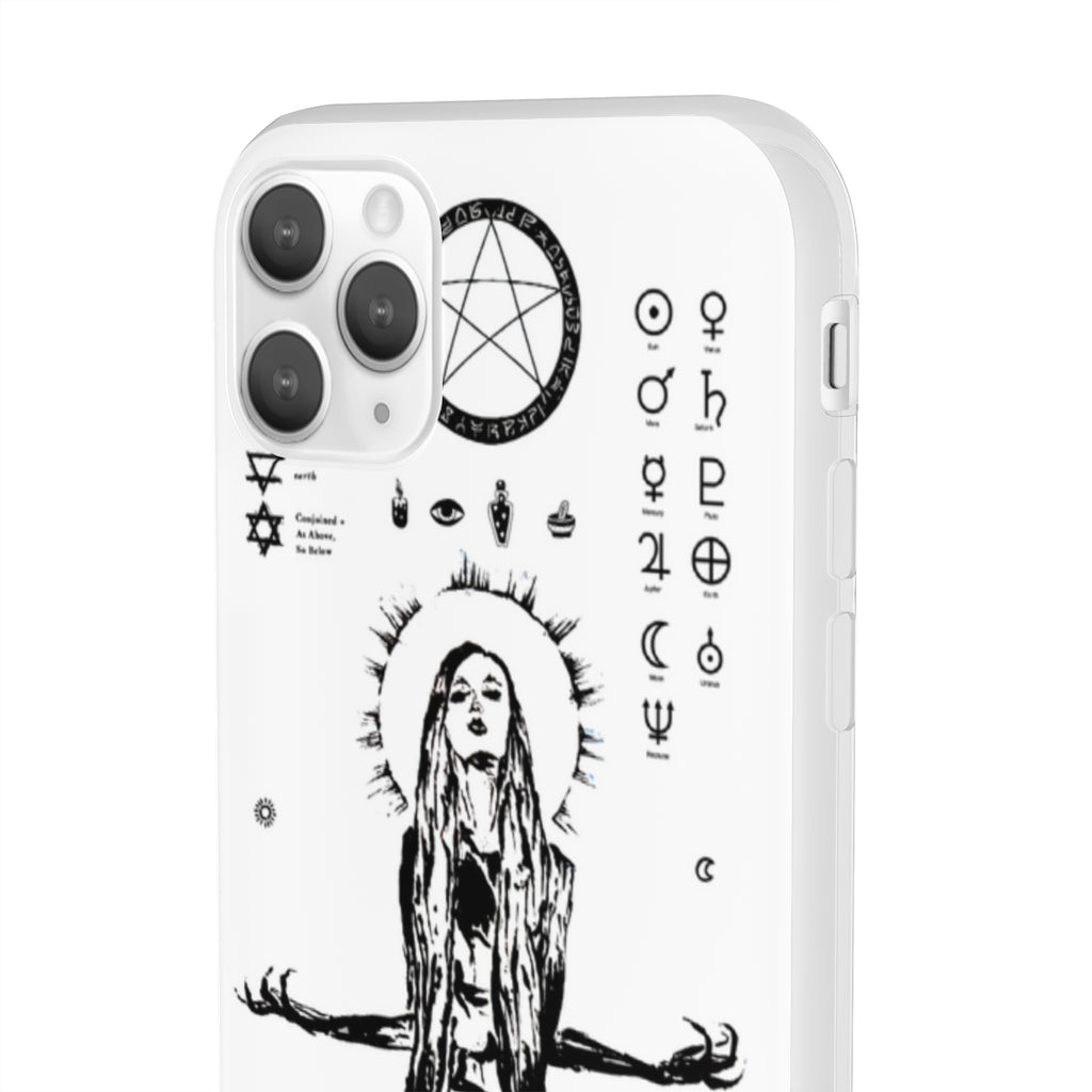 Flexi Cases - Her divine power. White version. mobile phone case, iPhone case, Samsung case, mobile accessory.