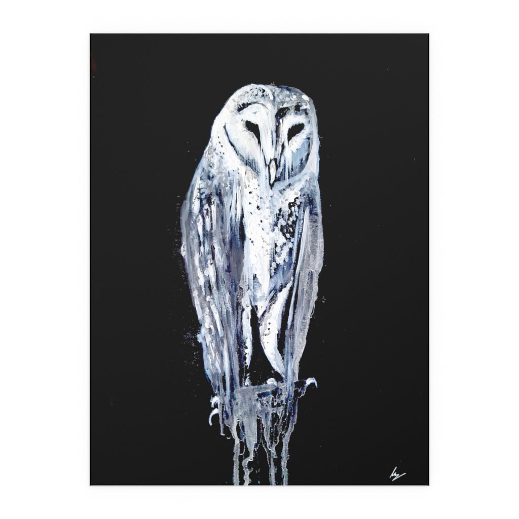 Silent Owl - Fine Art Posters. Wall art. Painting. Artwork