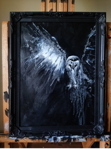 The Haunted Owl. Original artwork.
