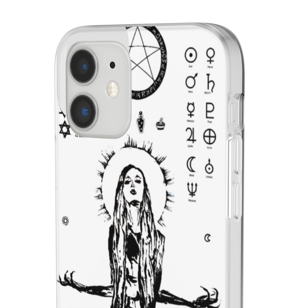 Flexi Cases - Her divine power. White version. mobile phone case, iPhone case, Samsung case, mobile accessory.