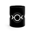 Moon phase mug - 11oz Black Mug