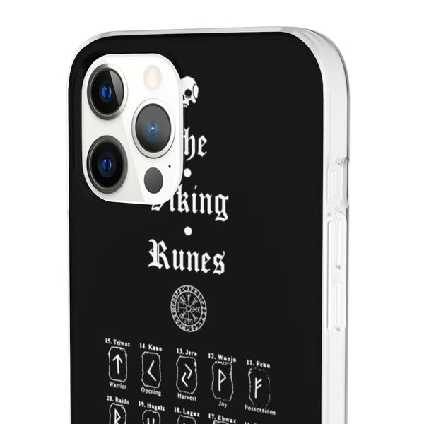 Flexi Cases - The Viking runes. White version. mobile phone case, iPhone case, Samsung case, mobile accessory. Norse. Viking. pagan
