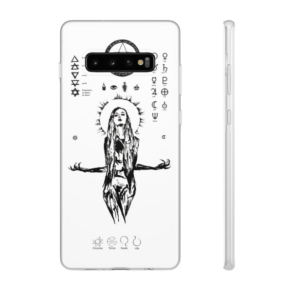 Flexi Cases - Her divine power. White version. mobile phone case, iPhone case, Samsung case, mobile accessory.