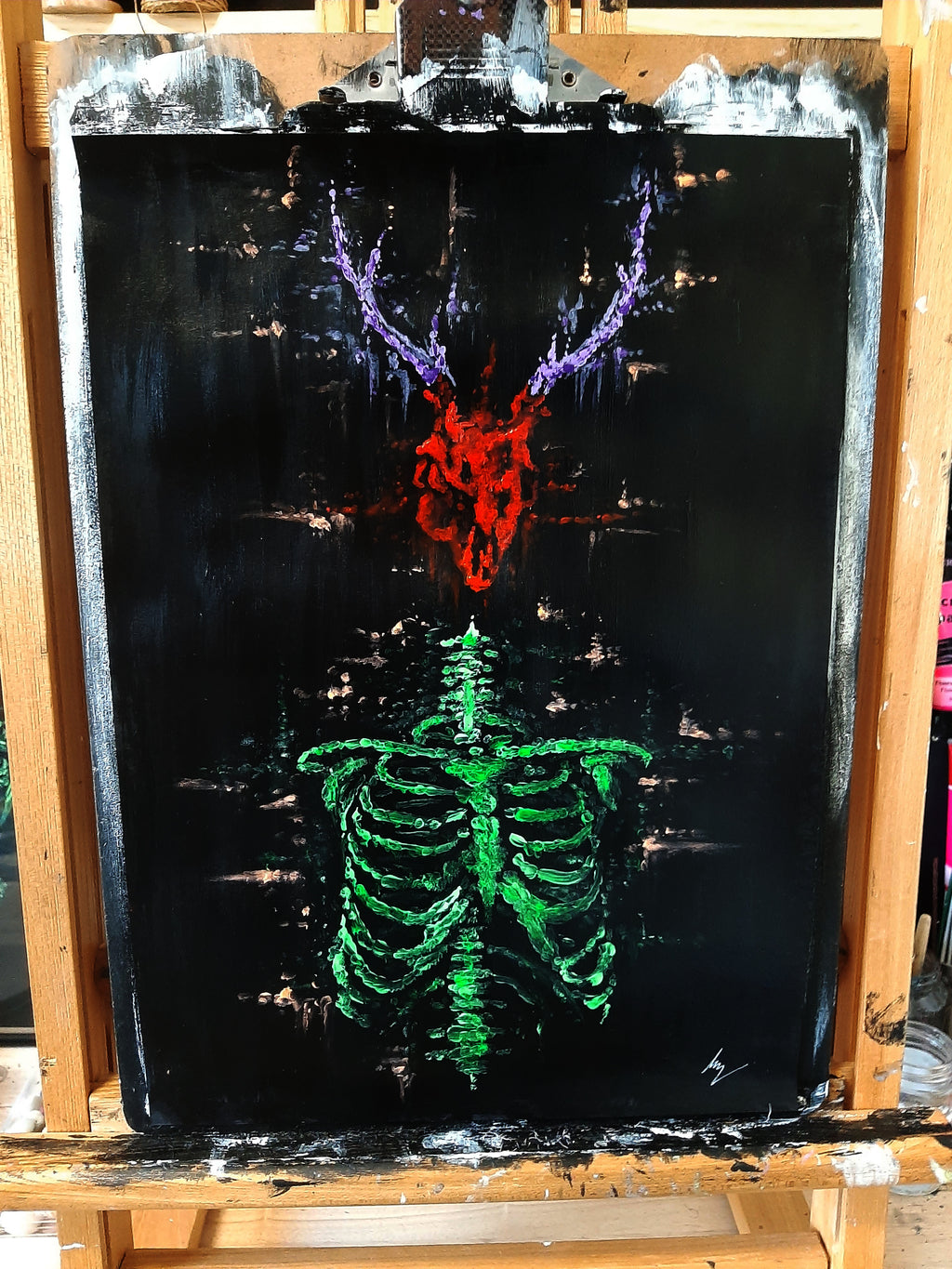 The heart and soul of the dead will live forever. Original artwork