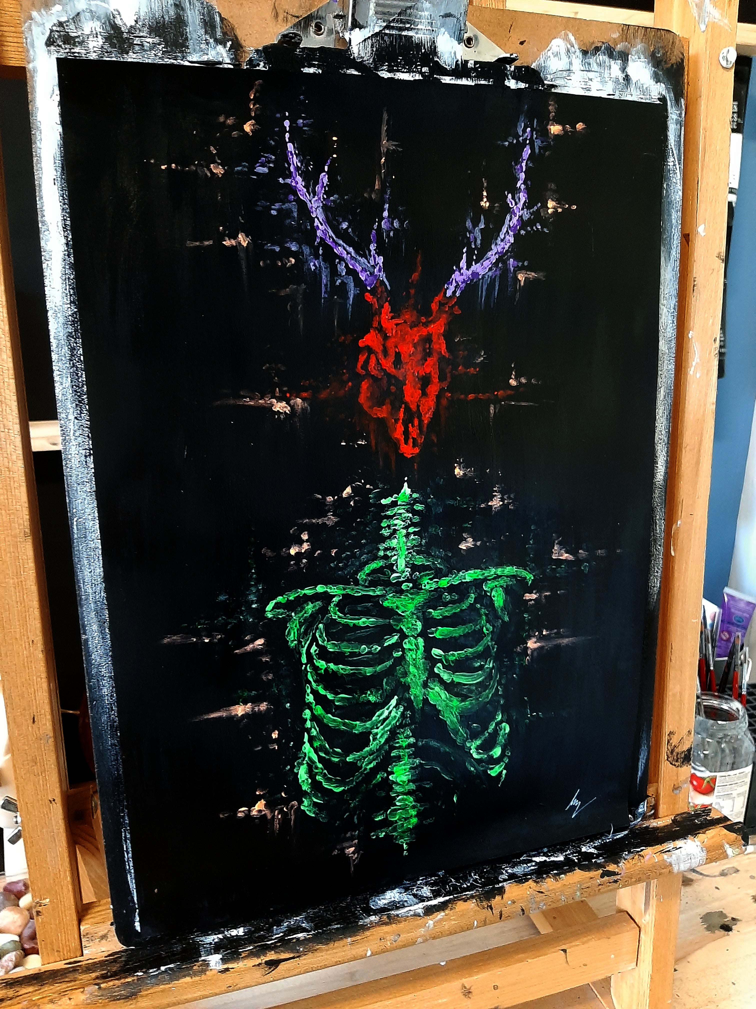 The heart and soul of the dead will live forever. Original artwork