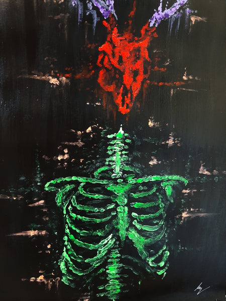 The heart and soul of the dead will live forever. Original artwork