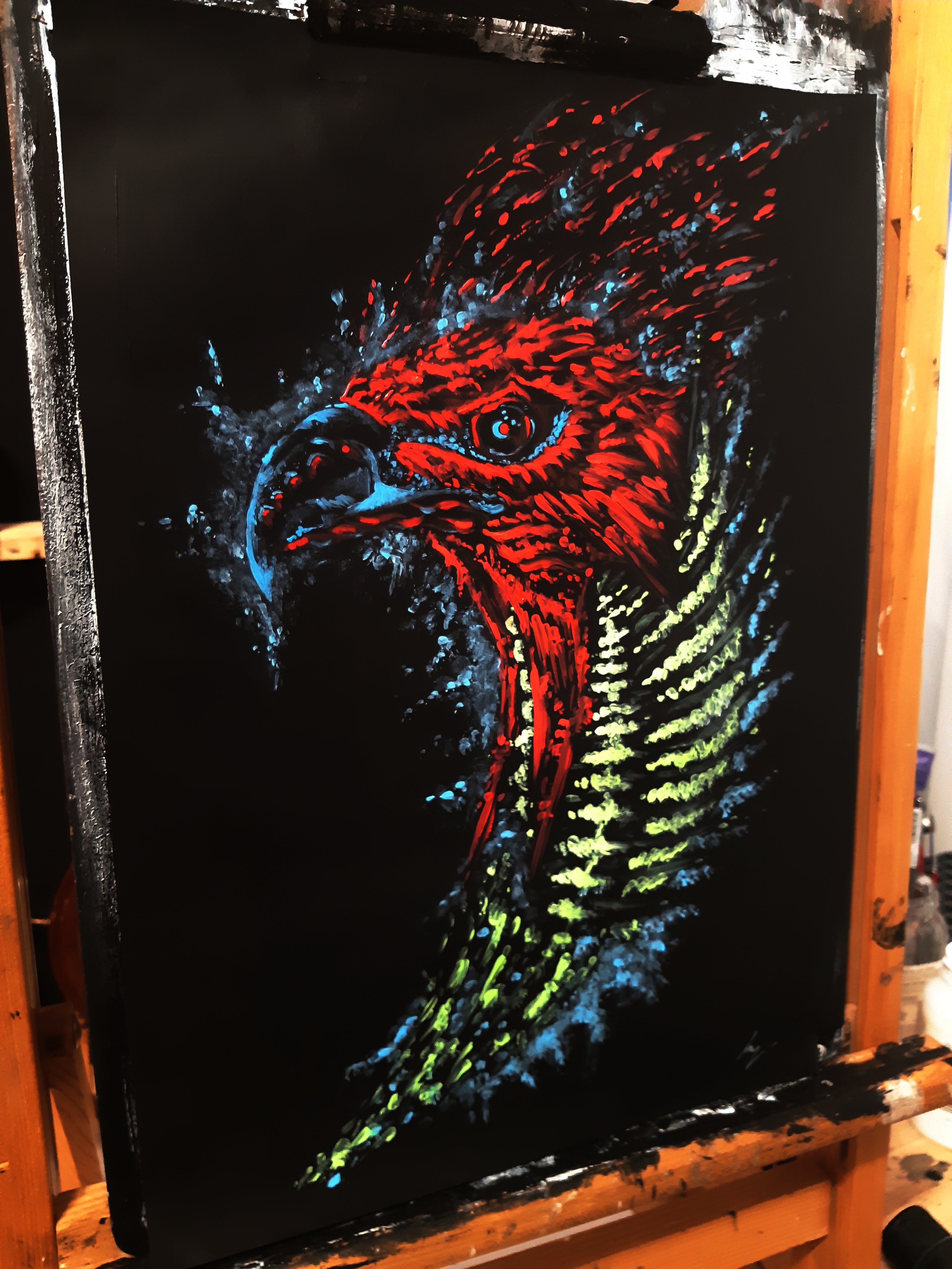 The blood eagle. Original artwork