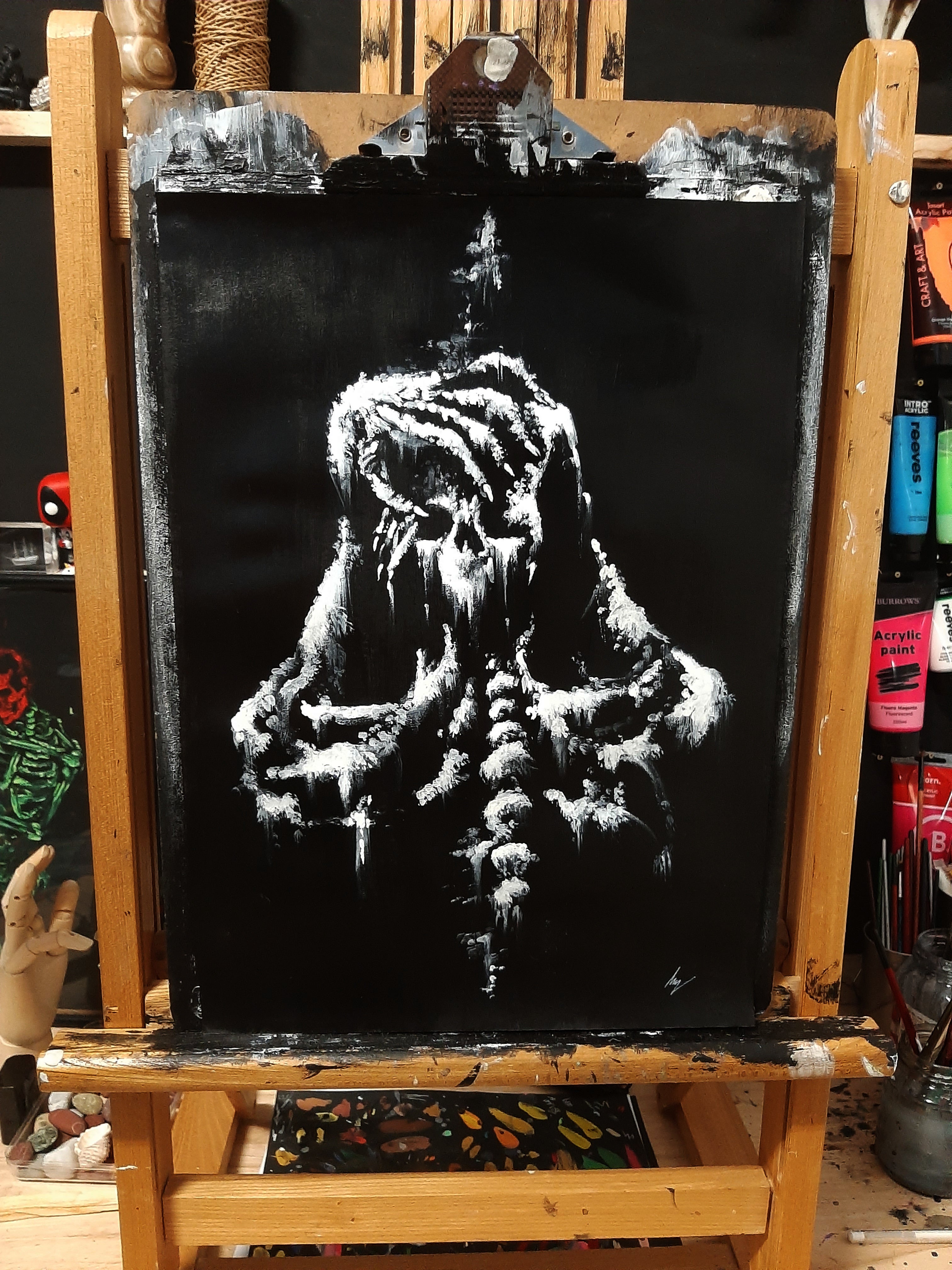 Screams of heart break. Original artwork.