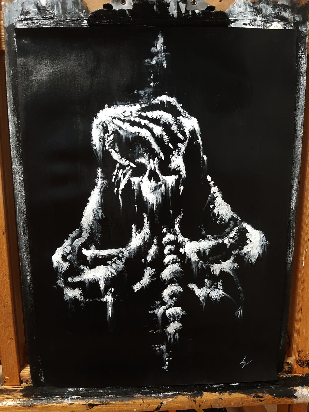Screams of heart break. Original artwork.