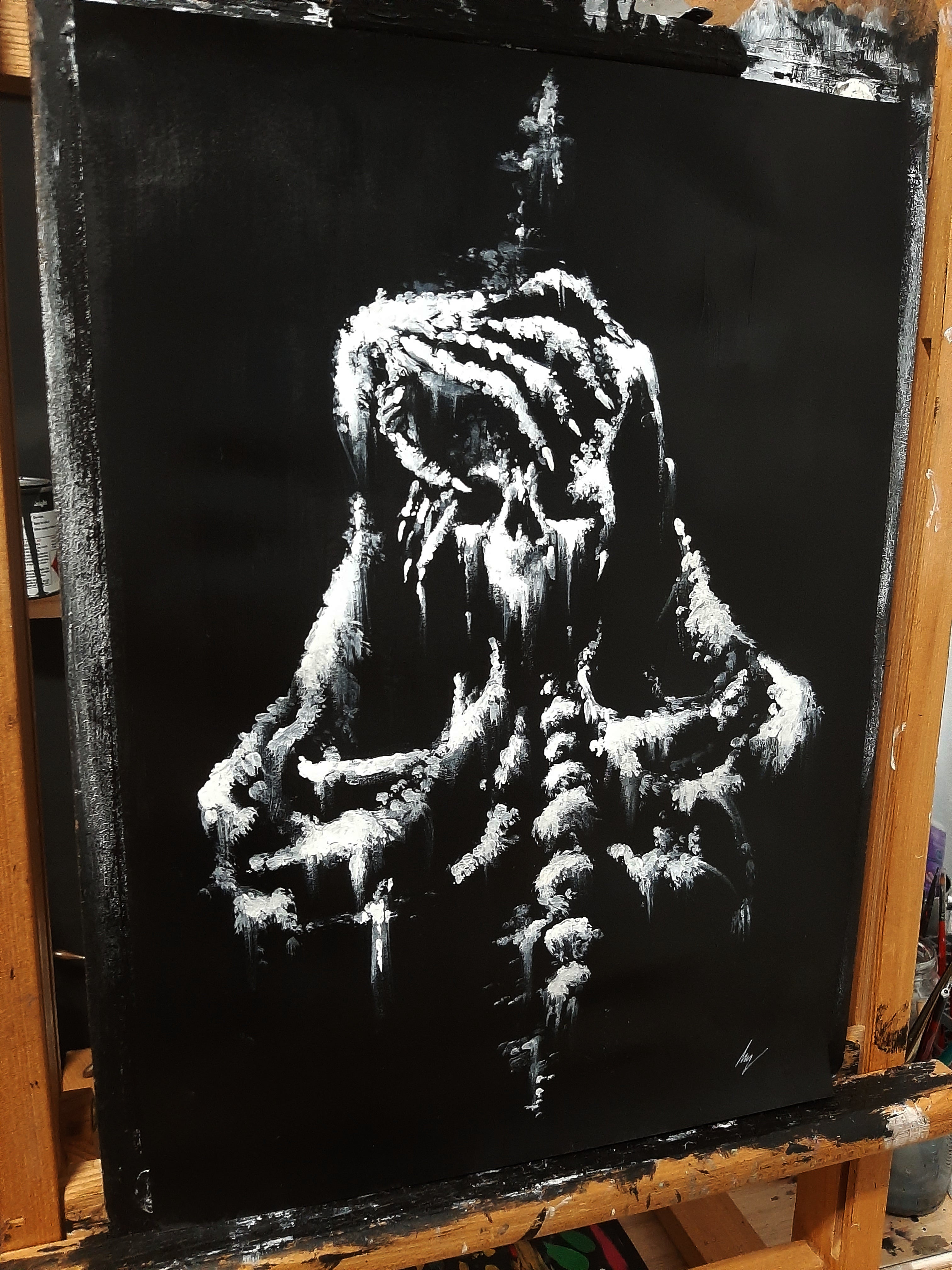 Screams of heart break. Original artwork.