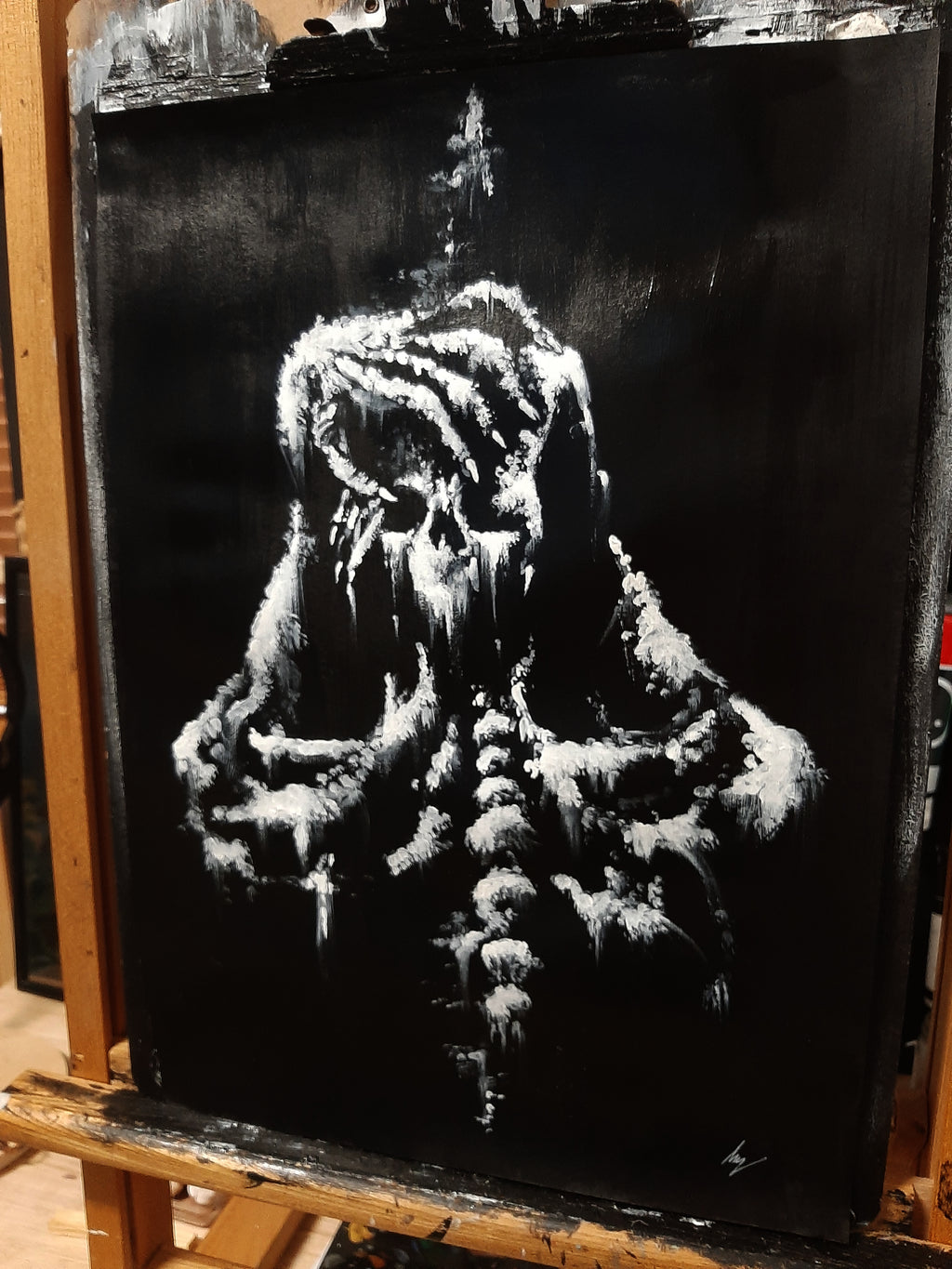 Screams of heart break. Original artwork.