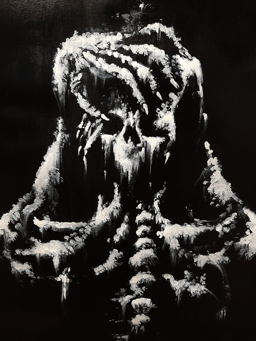 Screams of heart break. Original artwork.