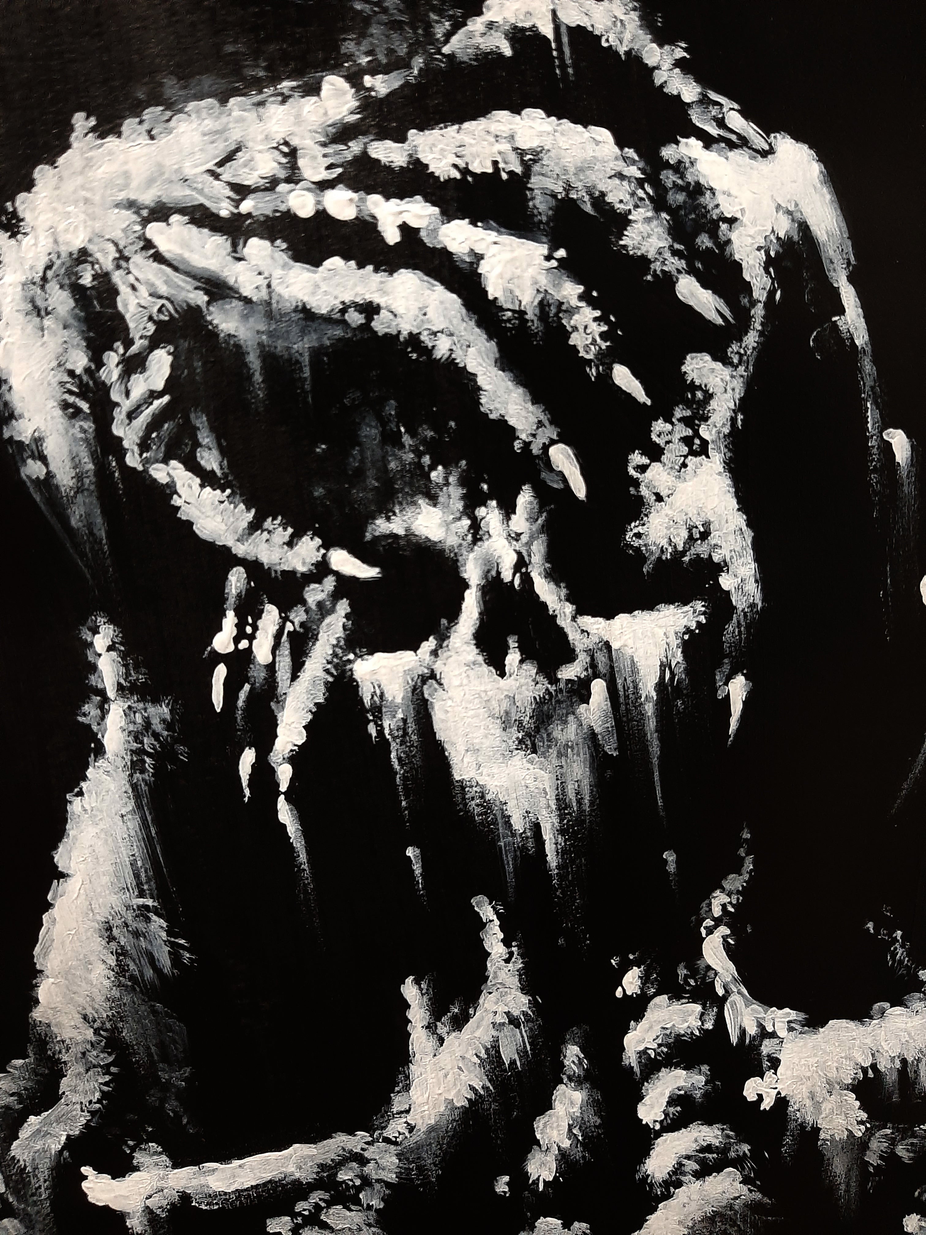 Screams of heart break. Original artwork.