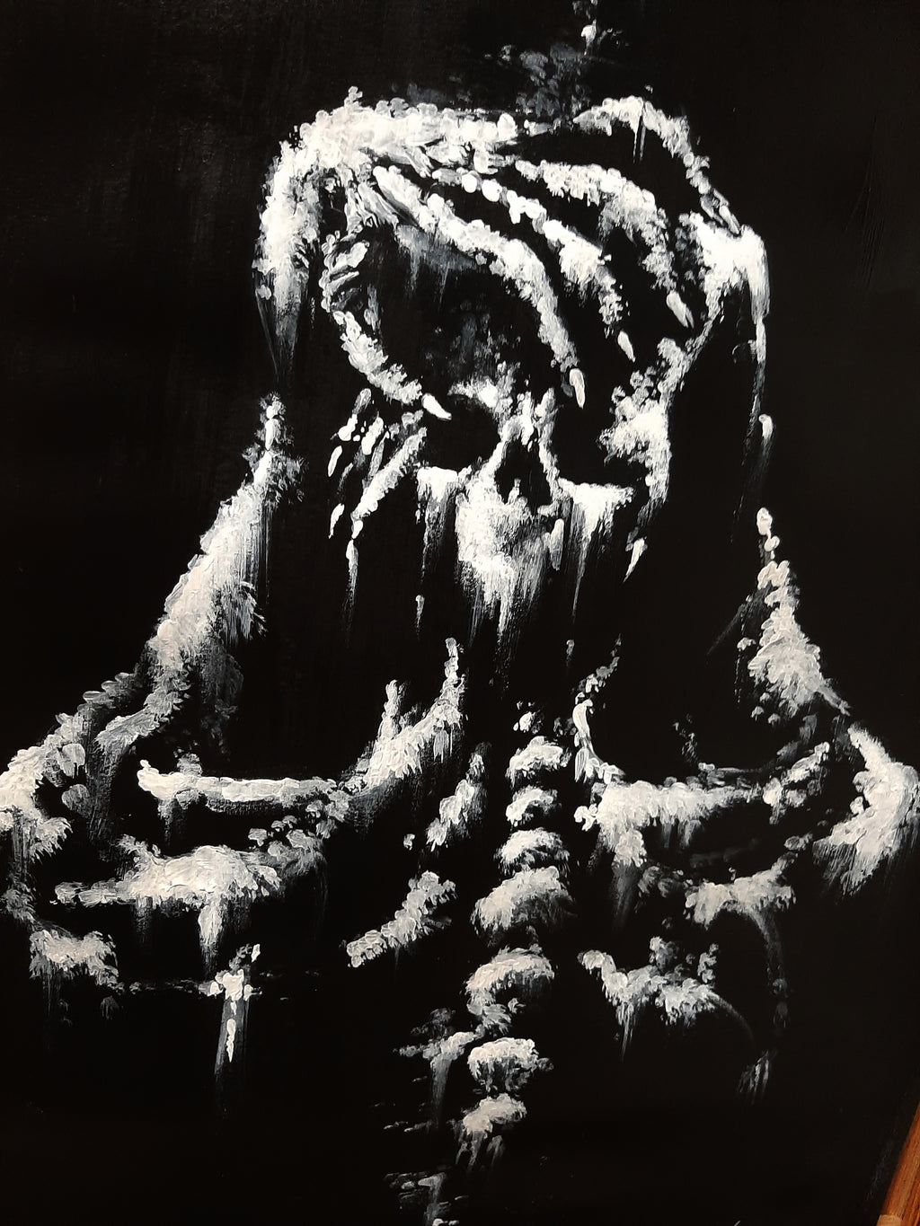 Screams of heart break. Original artwork.