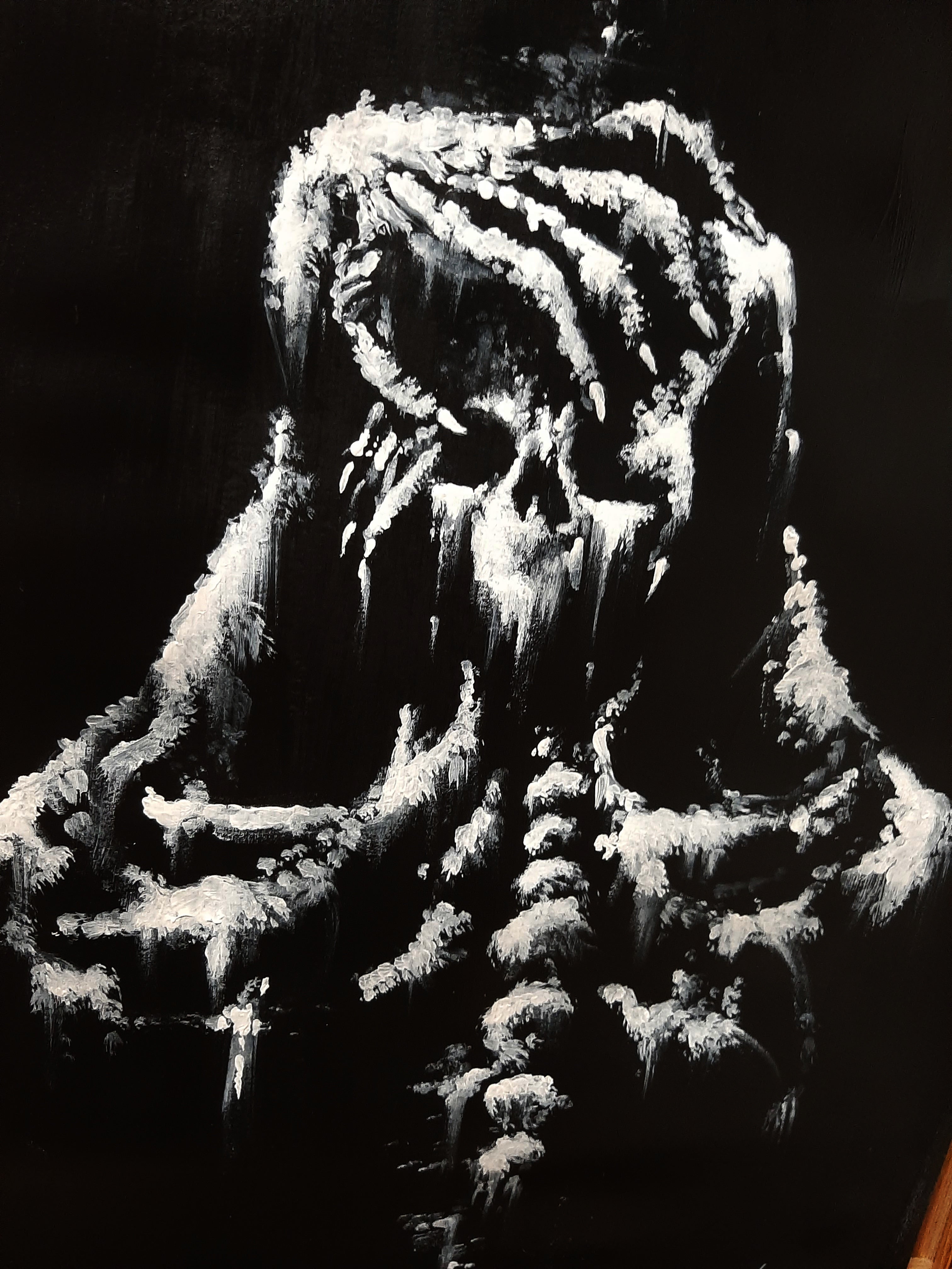 Screams of heart break. Original artwork.