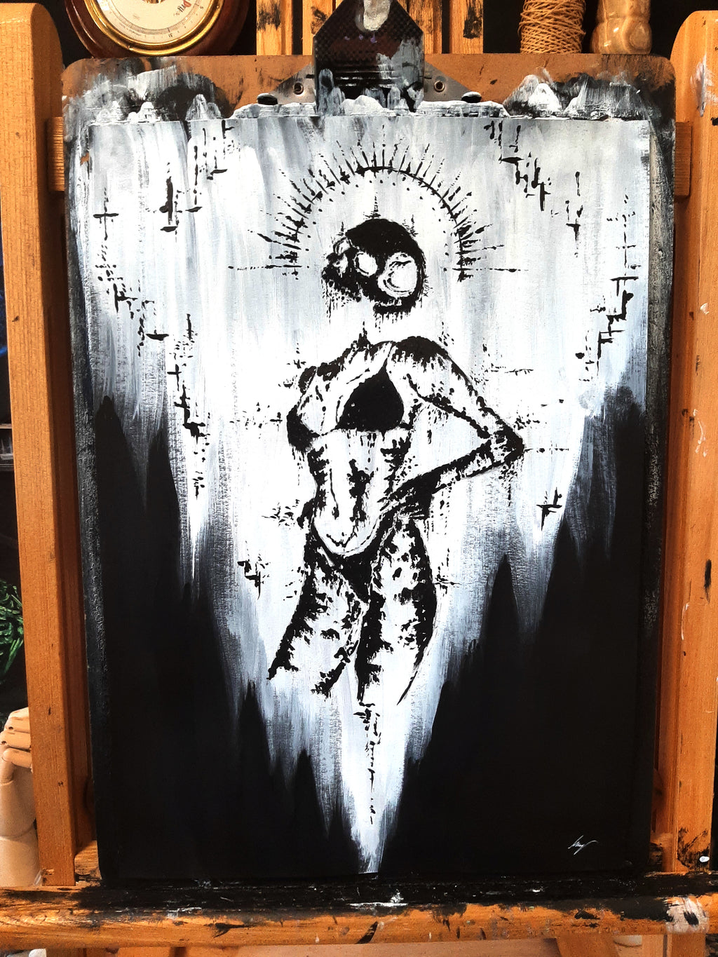 Her sexual powers. Original artwork.