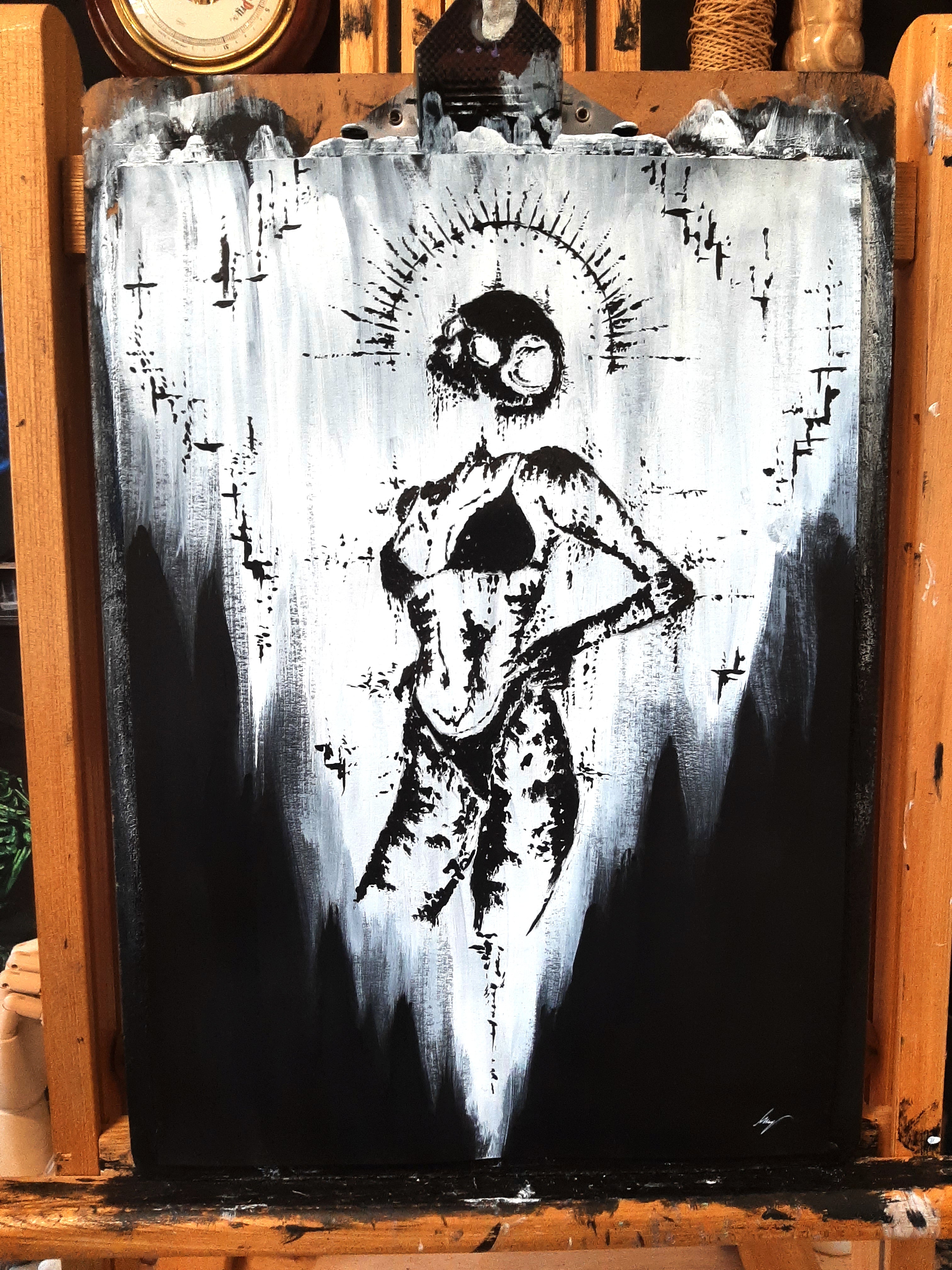 Her sexual powers. Original artwork.