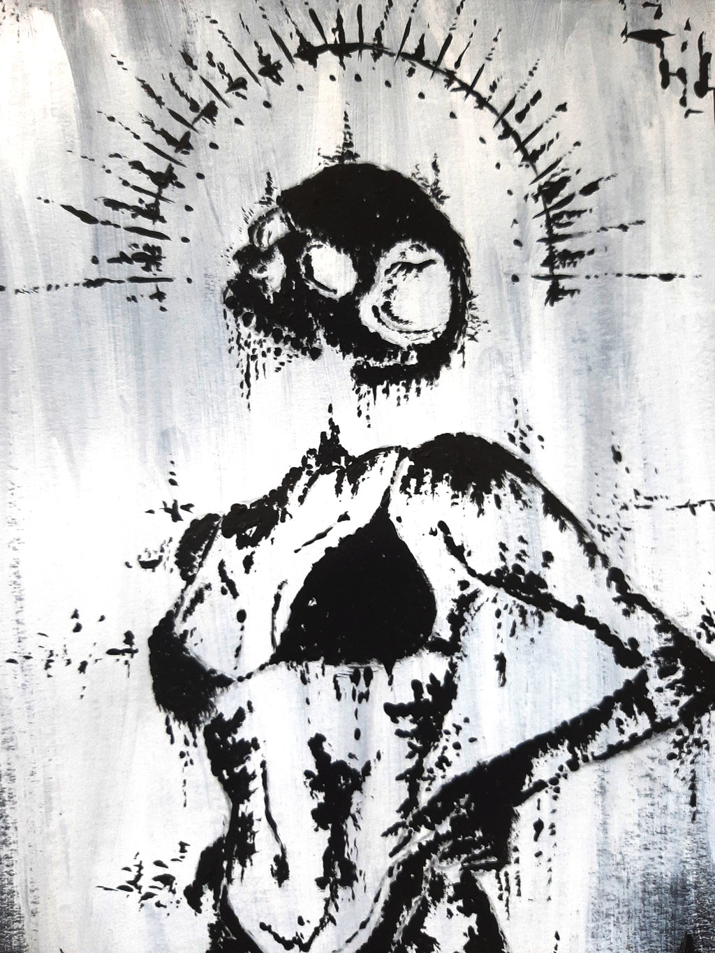 Her sexual powers. Original artwork.
