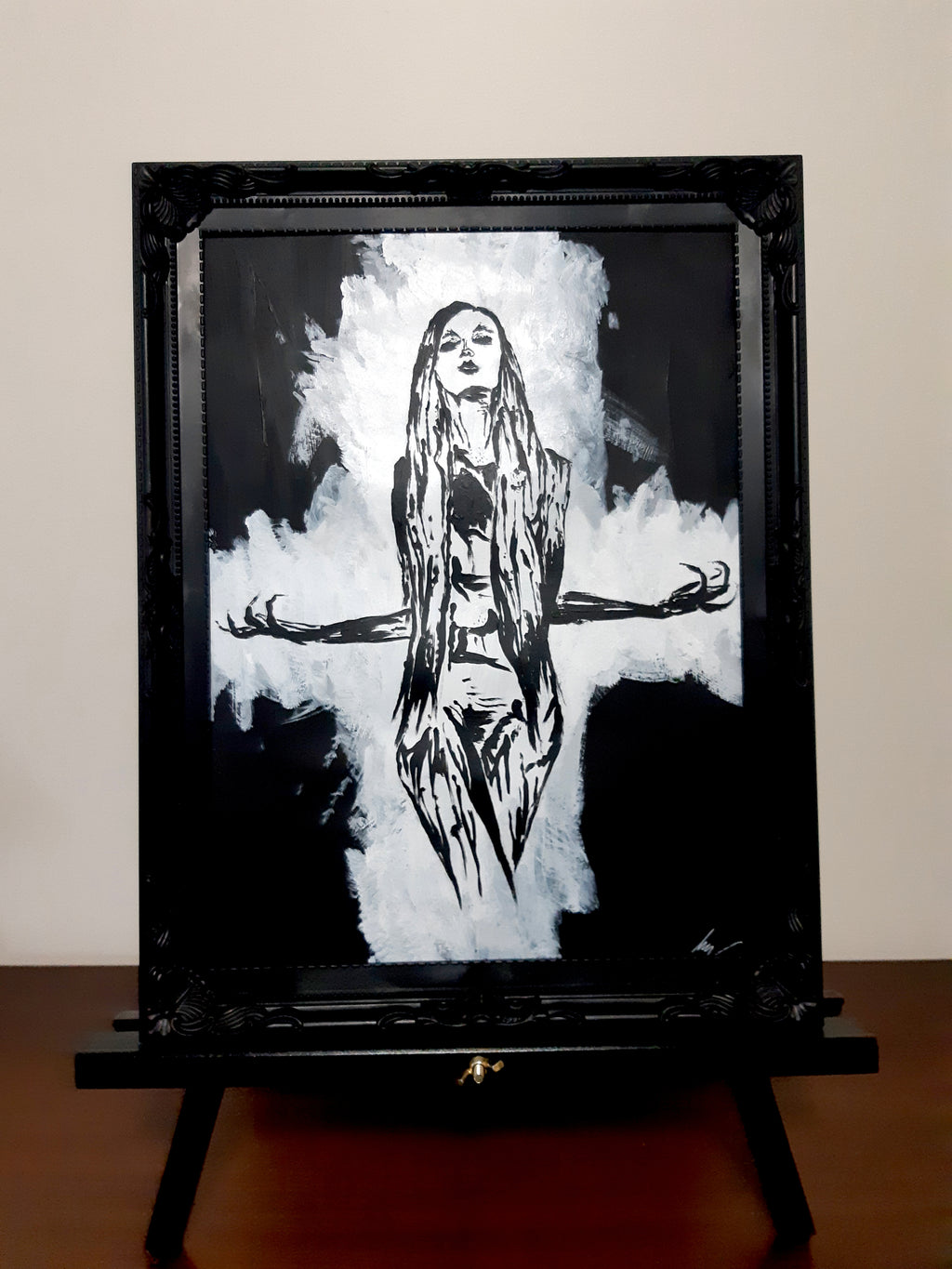 Her divine power. Vintage original artwork.