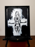 Her divine power. Vintage original artwork.