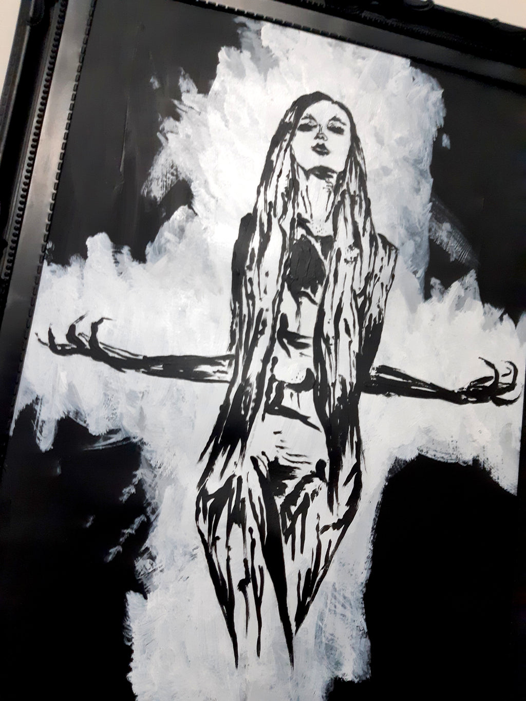 Her divine power. Vintage original artwork.