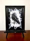 The raven by moonlight. Vintage original artwork.