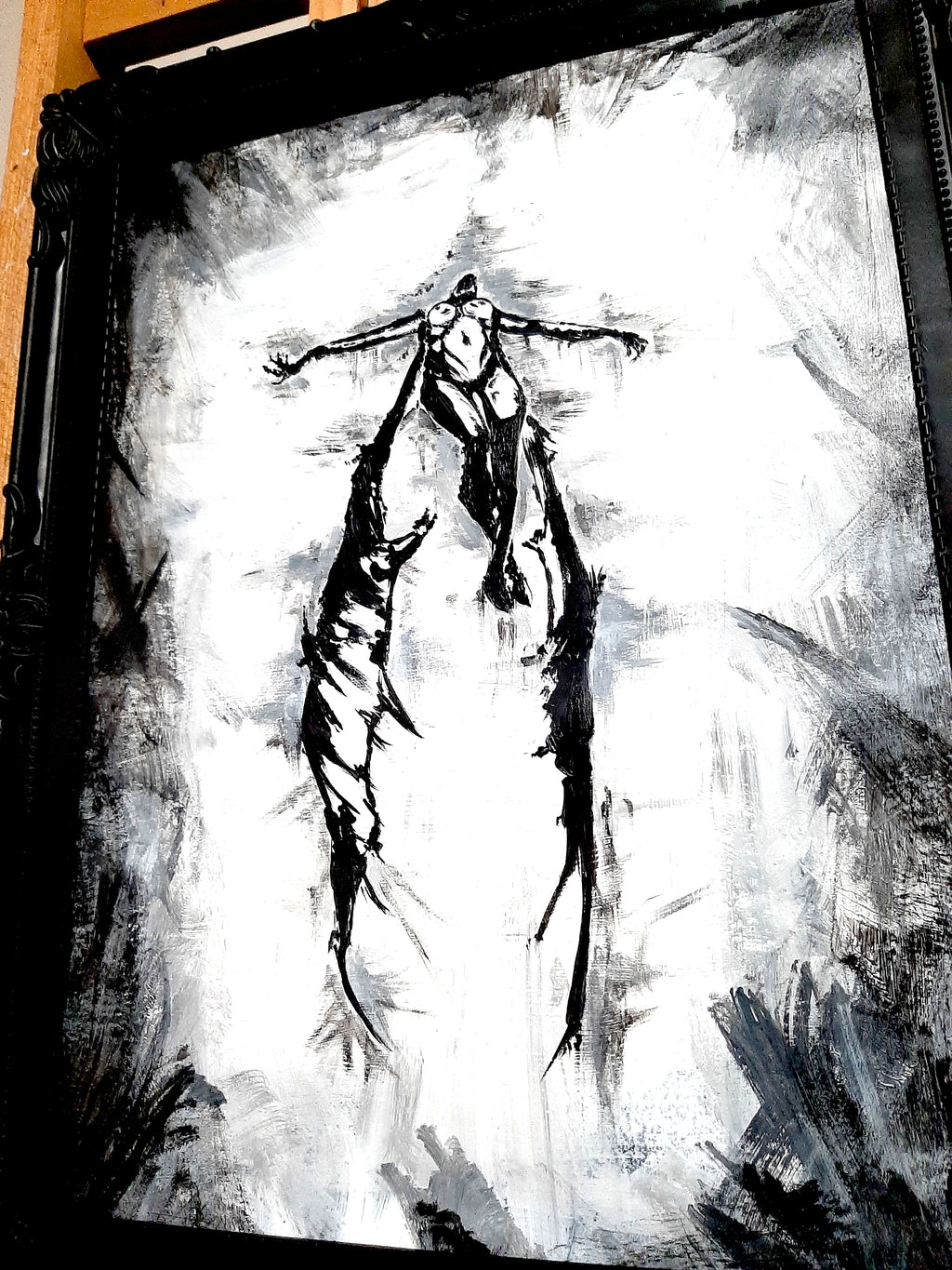 Her devil within calls her. Original artwork.