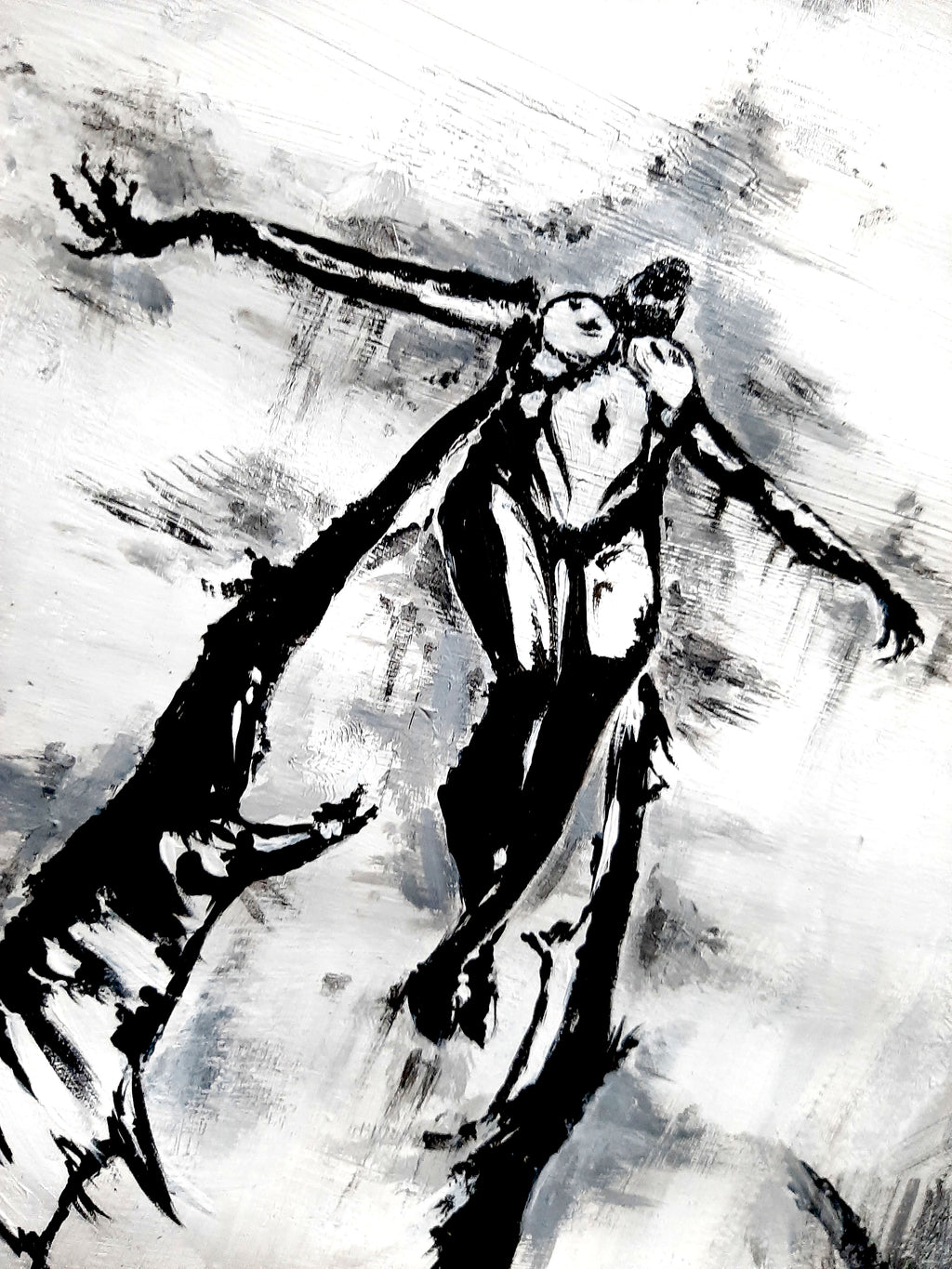 Her devil within calls her. Original artwork.