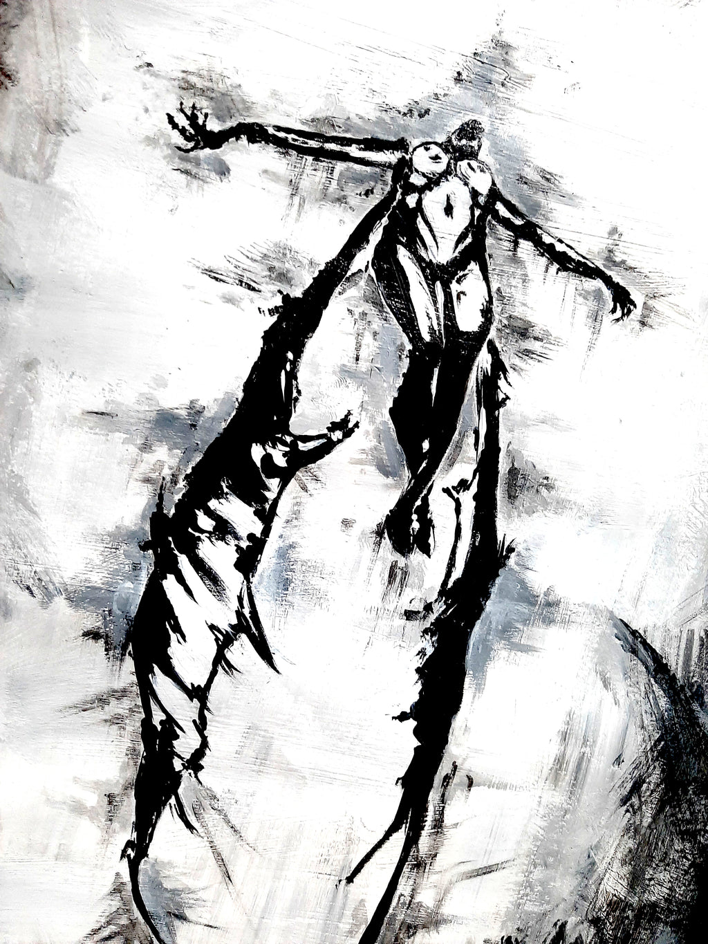 Her devil within calls her. Original artwork.
