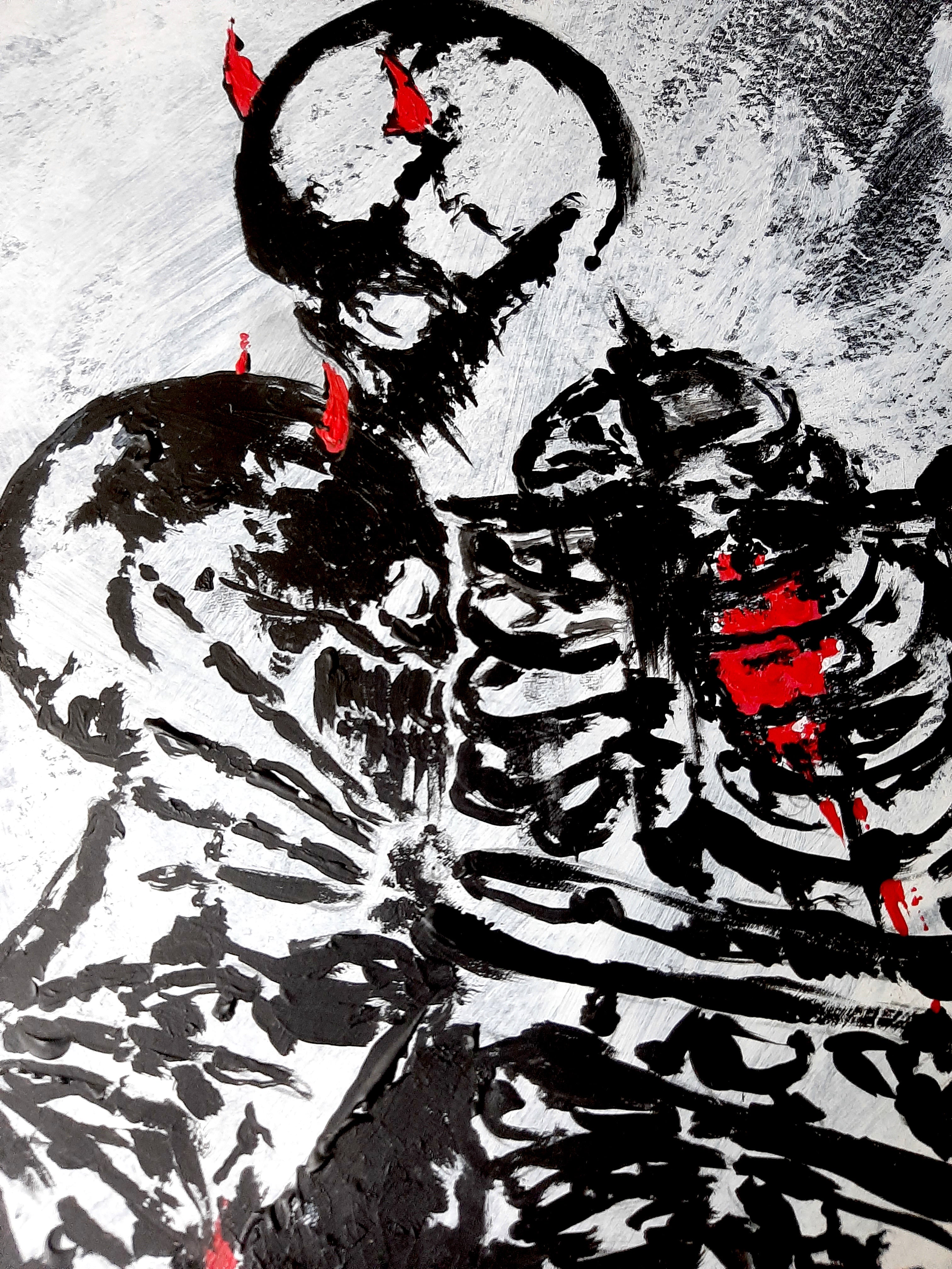 I love you to death.  Original artwork.