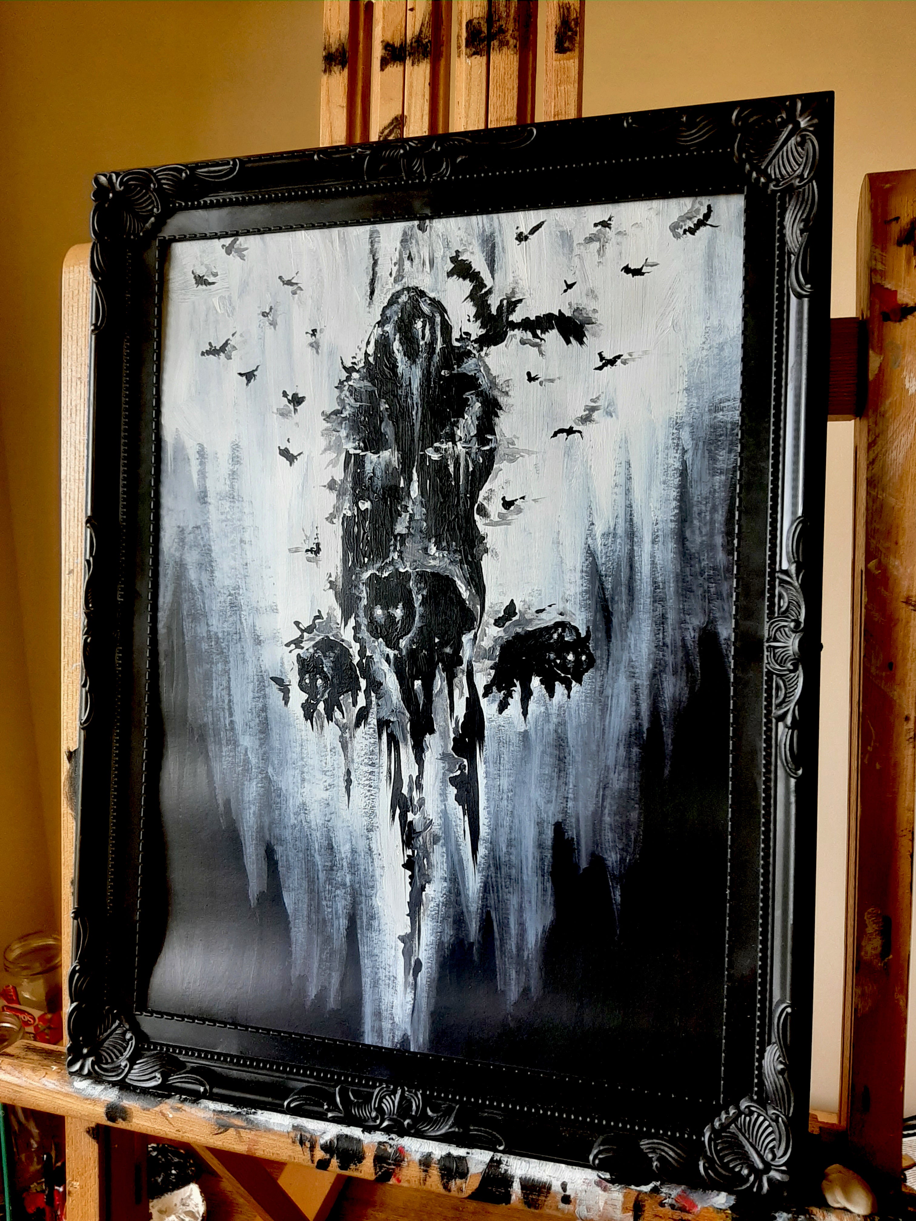 Valhalla is calling. Original artwork. Odin.