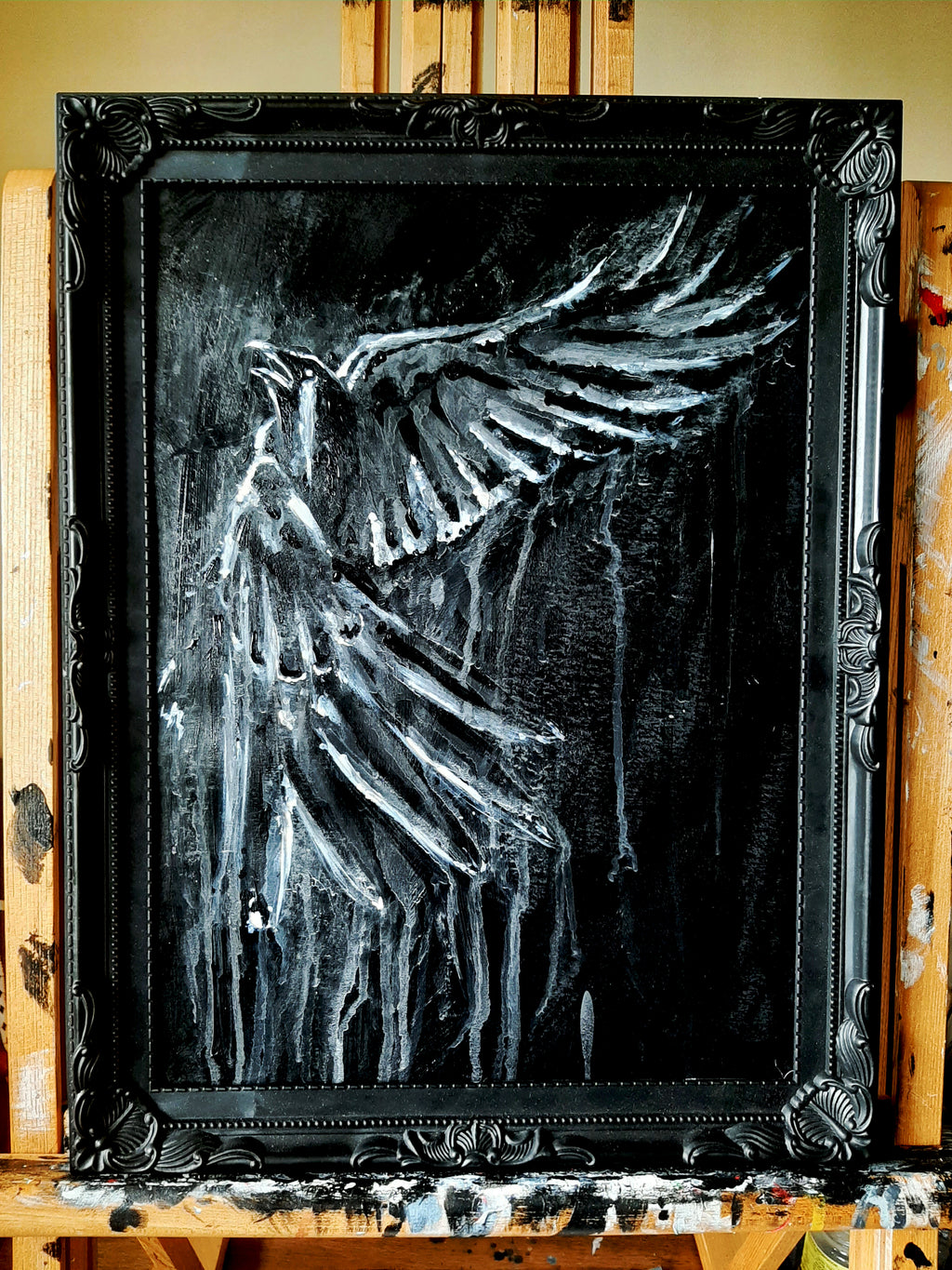 The Haunted Raven. Original artwork.