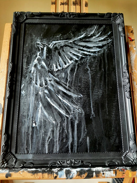 The Haunted Raven. Original artwork.