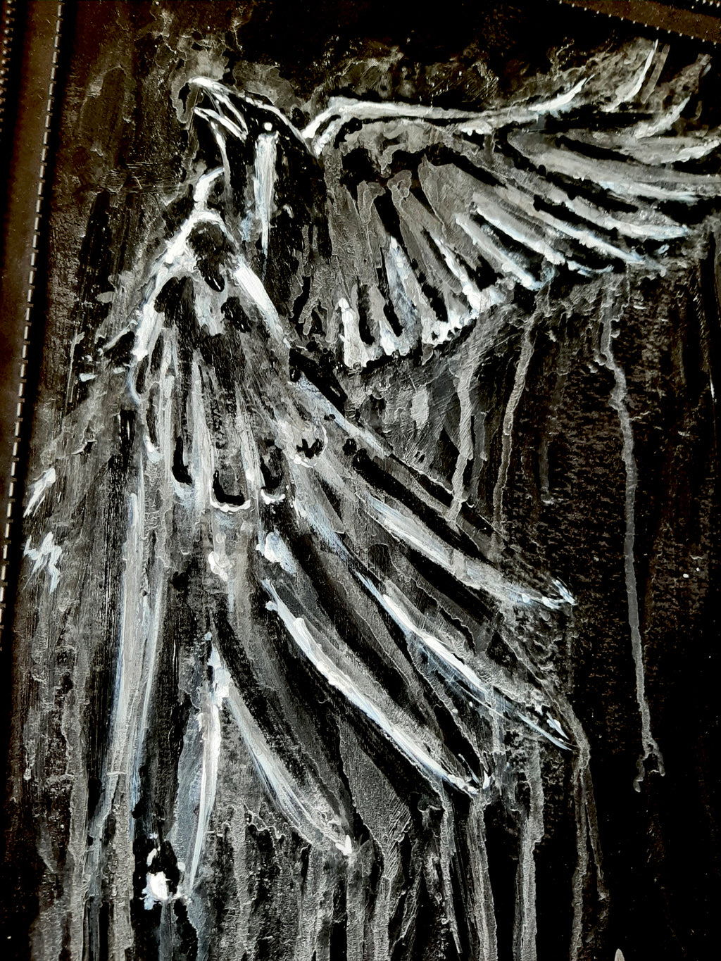 The Haunted Raven. Original artwork.