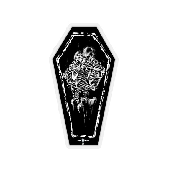 My love for you will never die - Vintage black and white. Kiss-Cut Stickers