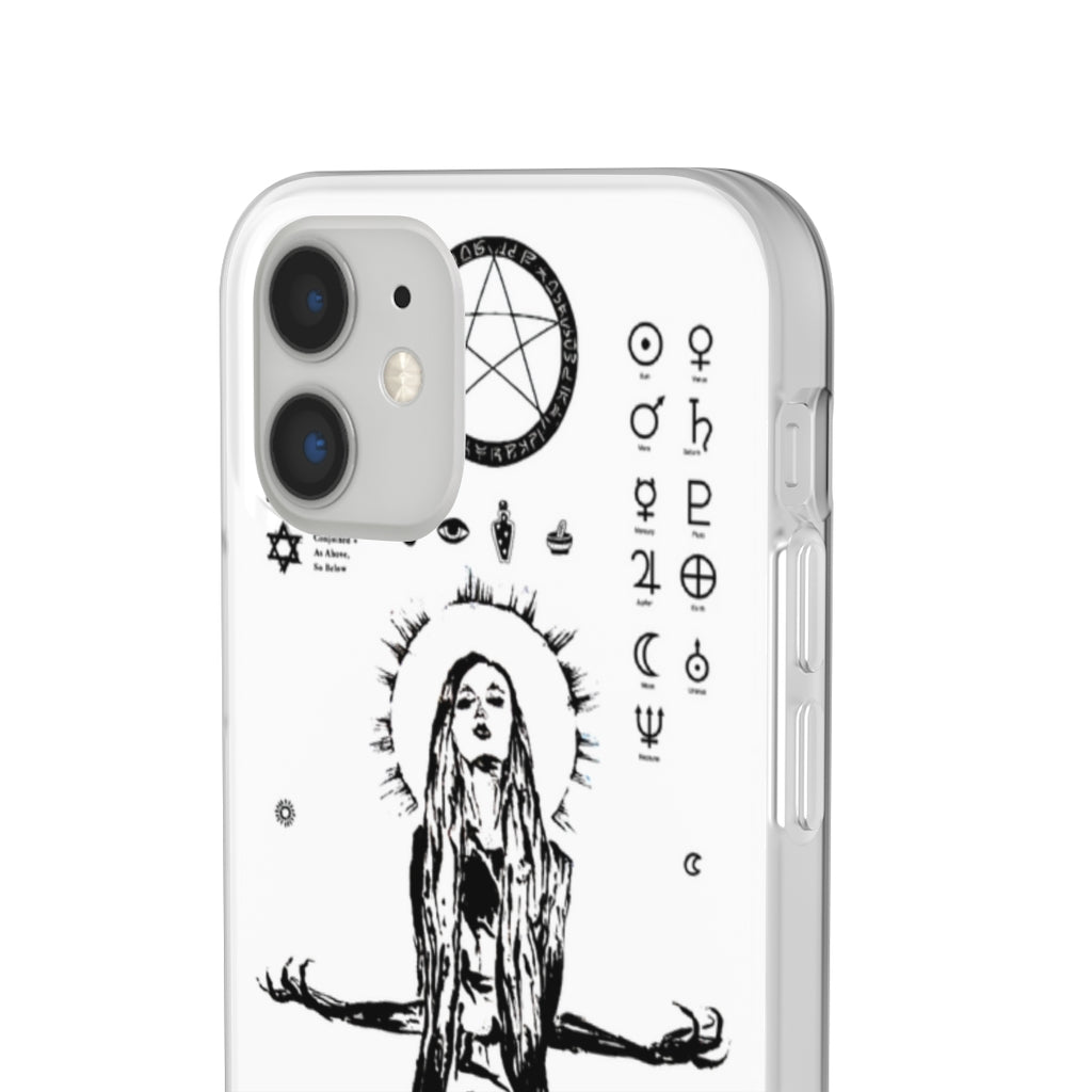 Flexi Cases - Her divine power. White version. mobile phone case, iPhone case, Samsung case, mobile accessory.