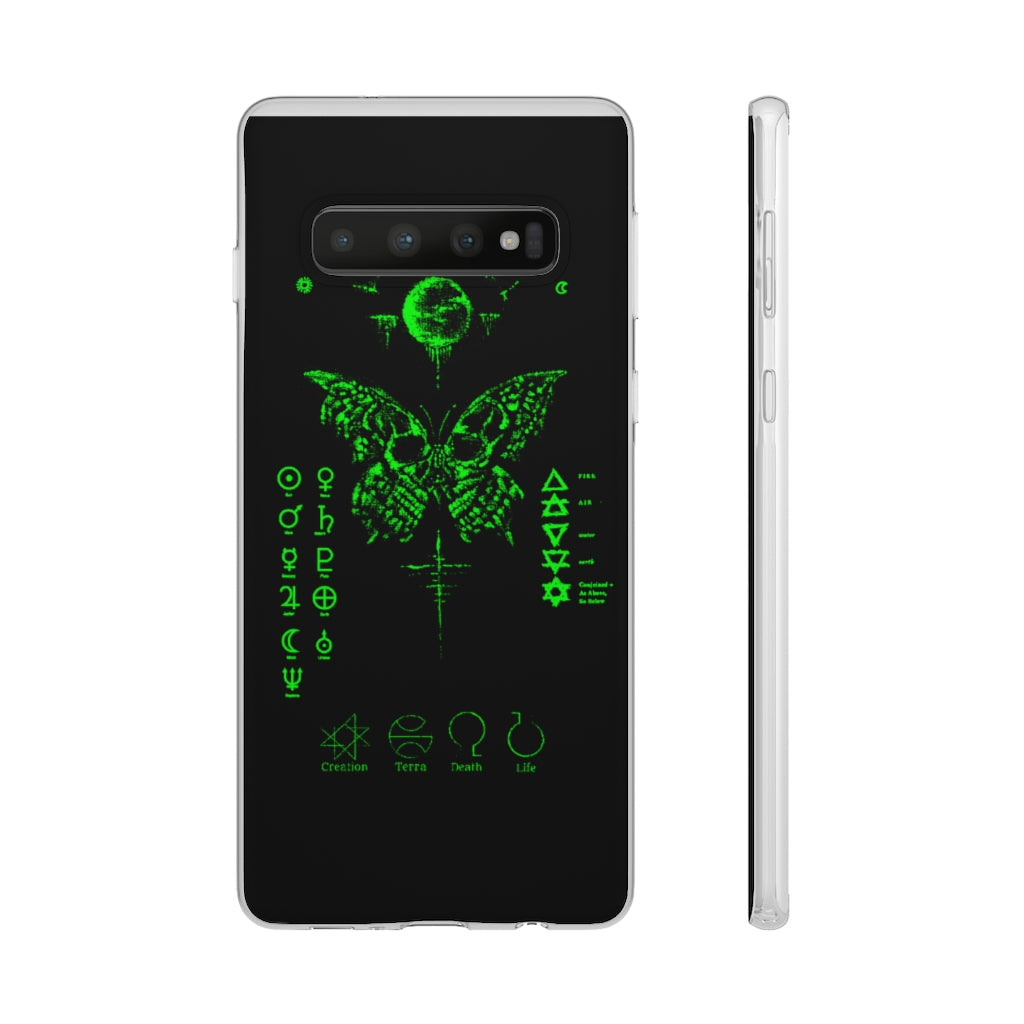 Flexi Cases - The deathly butterfly. mobile phone case, iPhone case, Samsung case, mobile accessory.