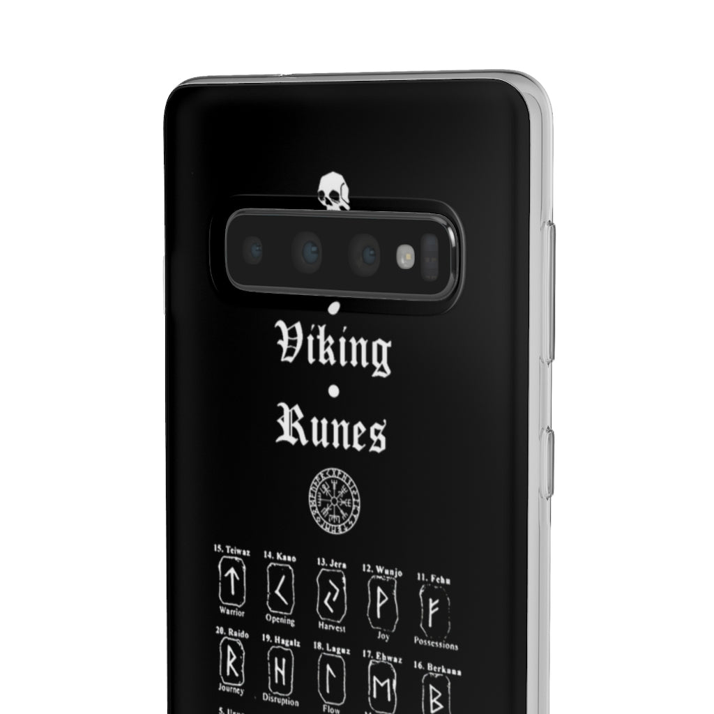 Flexi Cases - The Viking runes. White version. mobile phone case, iPhone case, Samsung case, mobile accessory. Norse. Viking. pagan