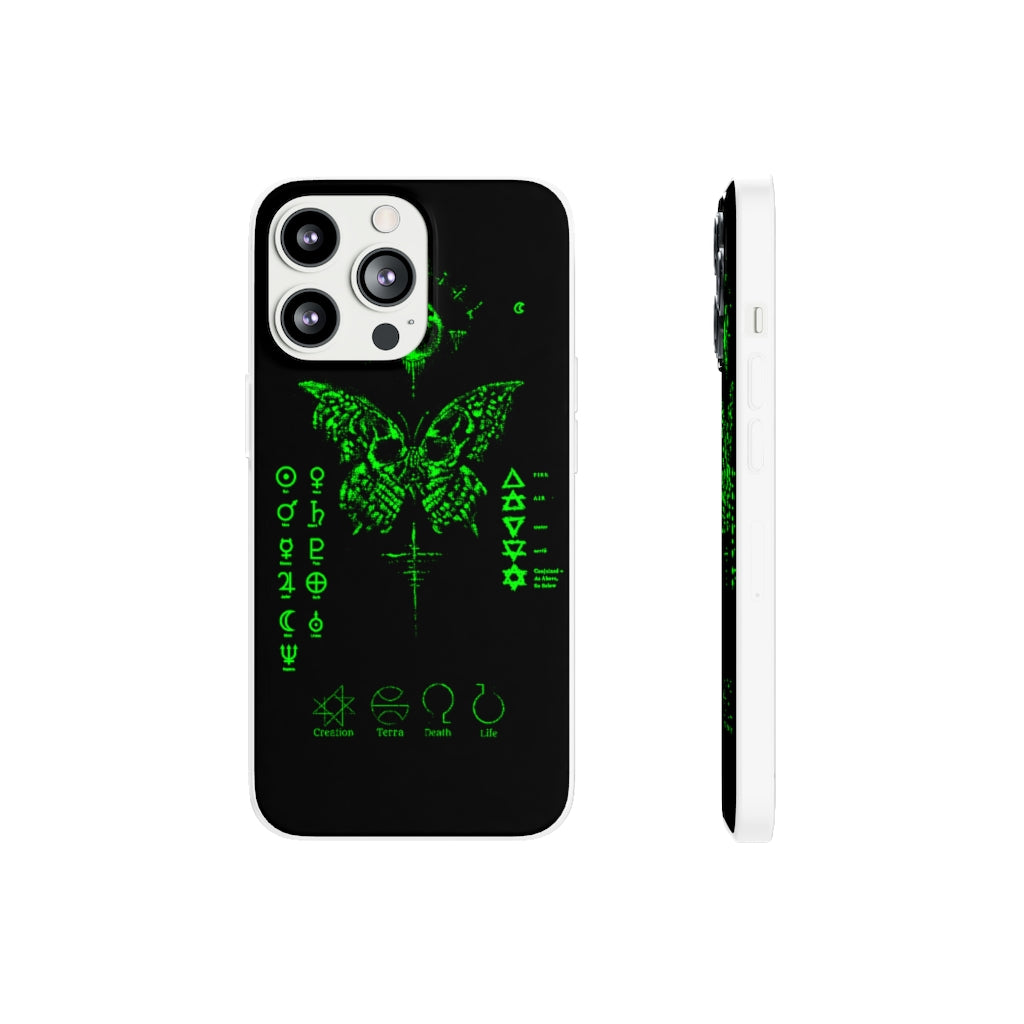 Flexi Cases - The deathly butterfly. mobile phone case, iPhone case, Samsung case, mobile accessory.