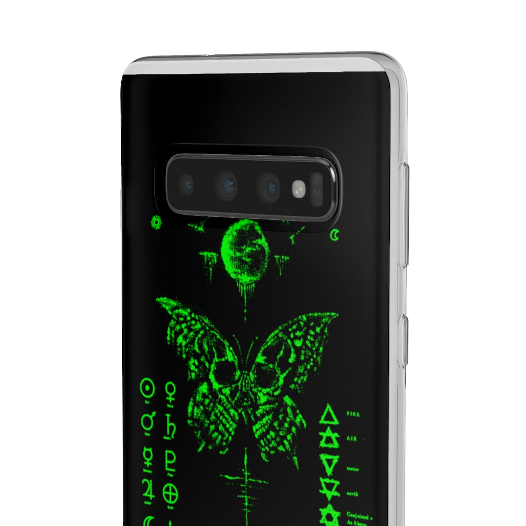 Flexi Cases - The deathly butterfly. mobile phone case, iPhone case, Samsung case, mobile accessory.
