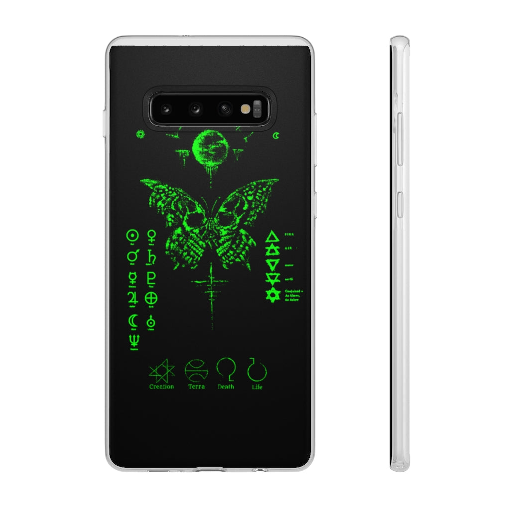 Flexi Cases - The deathly butterfly. mobile phone case, iPhone case, Samsung case, mobile accessory.