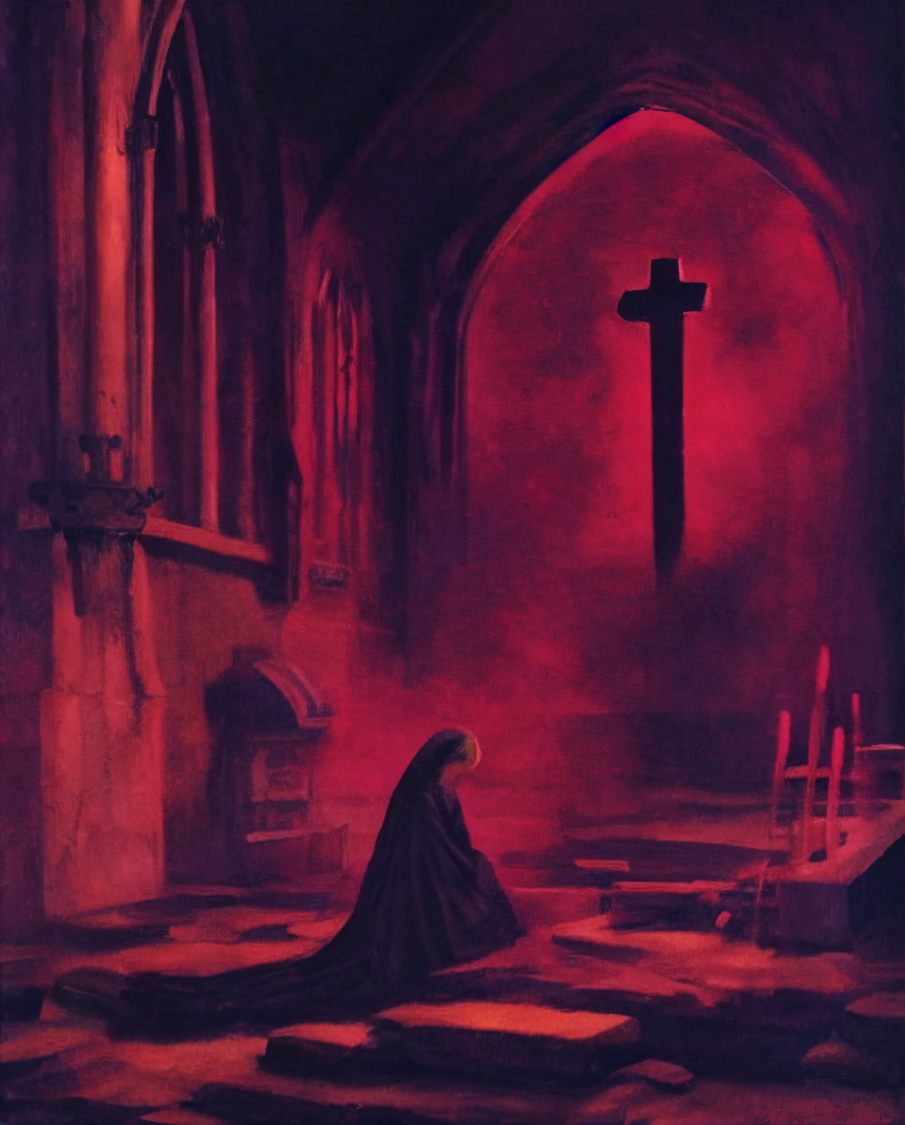 Forgive me father. Art print
