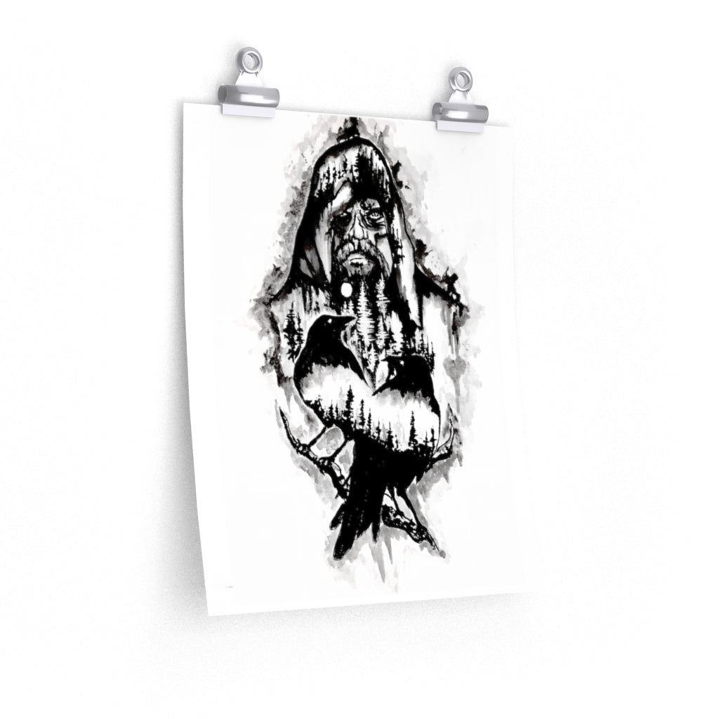 Odin calls you to Valhalla - Premium Matte vertical posters