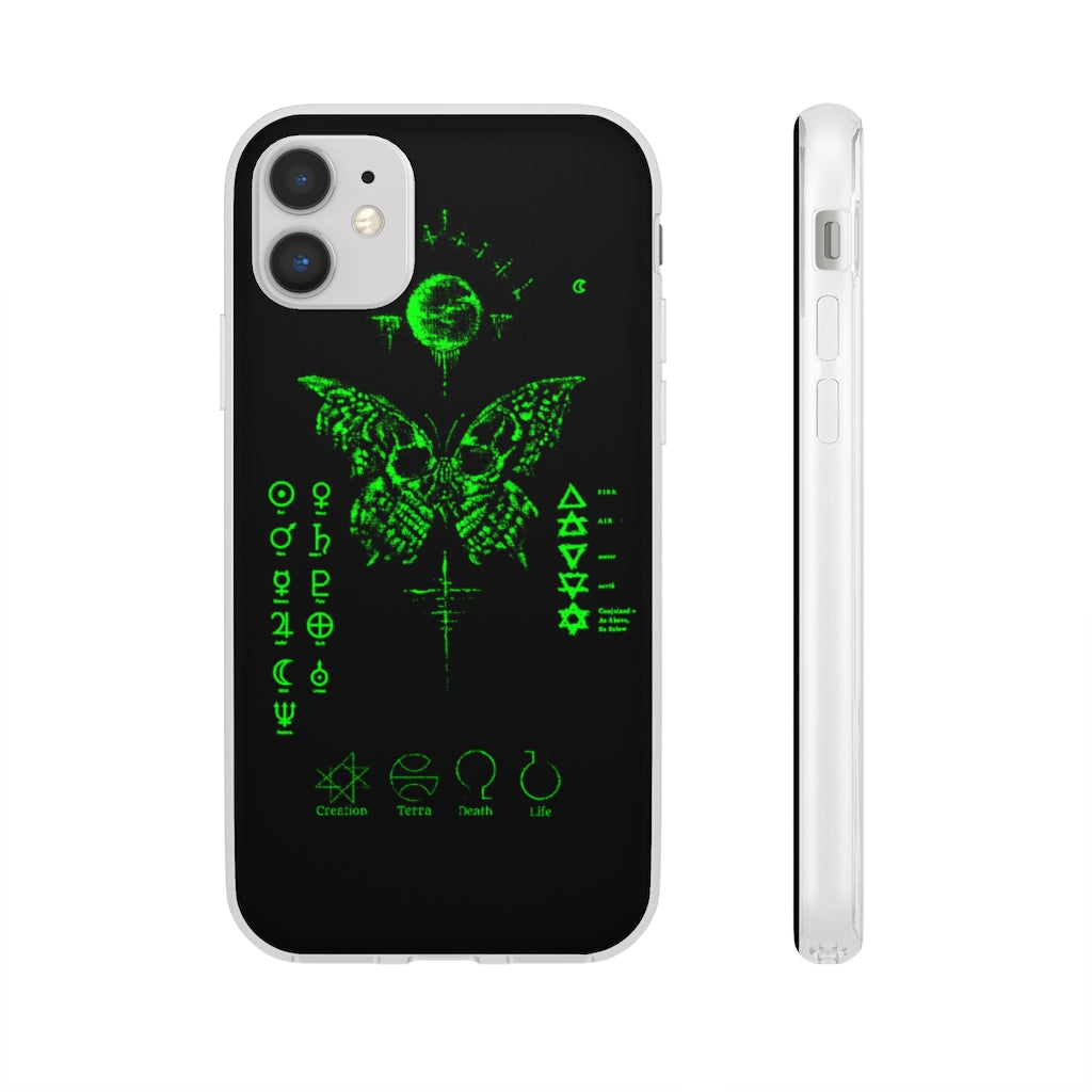 Flexi Cases - The deathly butterfly. mobile phone case, iPhone case, Samsung case, mobile accessory.