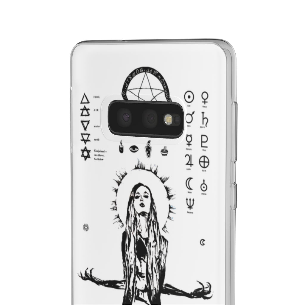 Flexi Cases - Her divine power. White version. mobile phone case, iPhone case, Samsung case, mobile accessory.