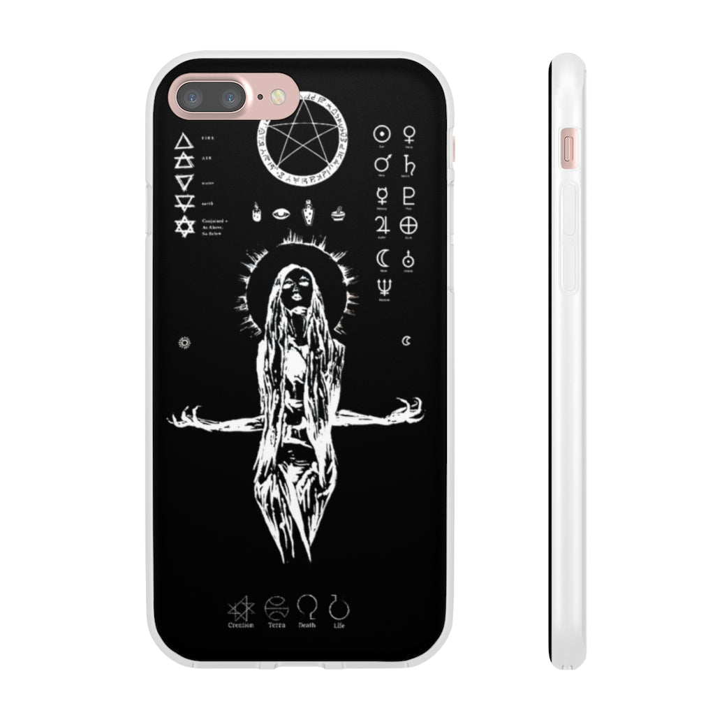 Flexi Cases - Her divine power. Black version. mobile phone case, iPhone case, Samsung case, mobile accessory.