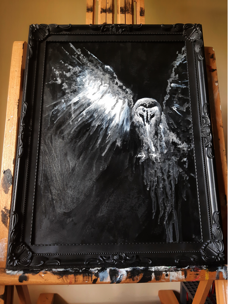 The Haunted Owl. Original artwork.