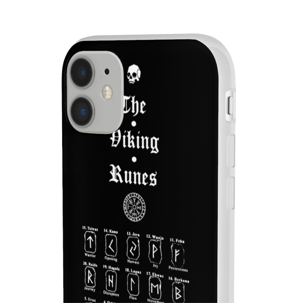 Flexi Cases - The Viking runes. White version. mobile phone case, iPhone case, Samsung case, mobile accessory. Norse. Viking. pagan