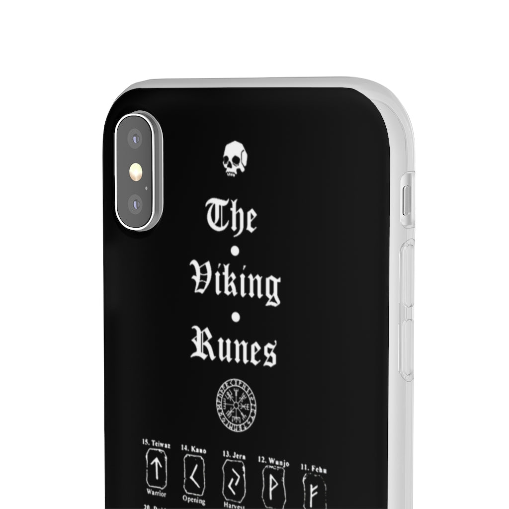 Flexi Cases - The Viking runes. White version. mobile phone case, iPhone case, Samsung case, mobile accessory. Norse. Viking. pagan