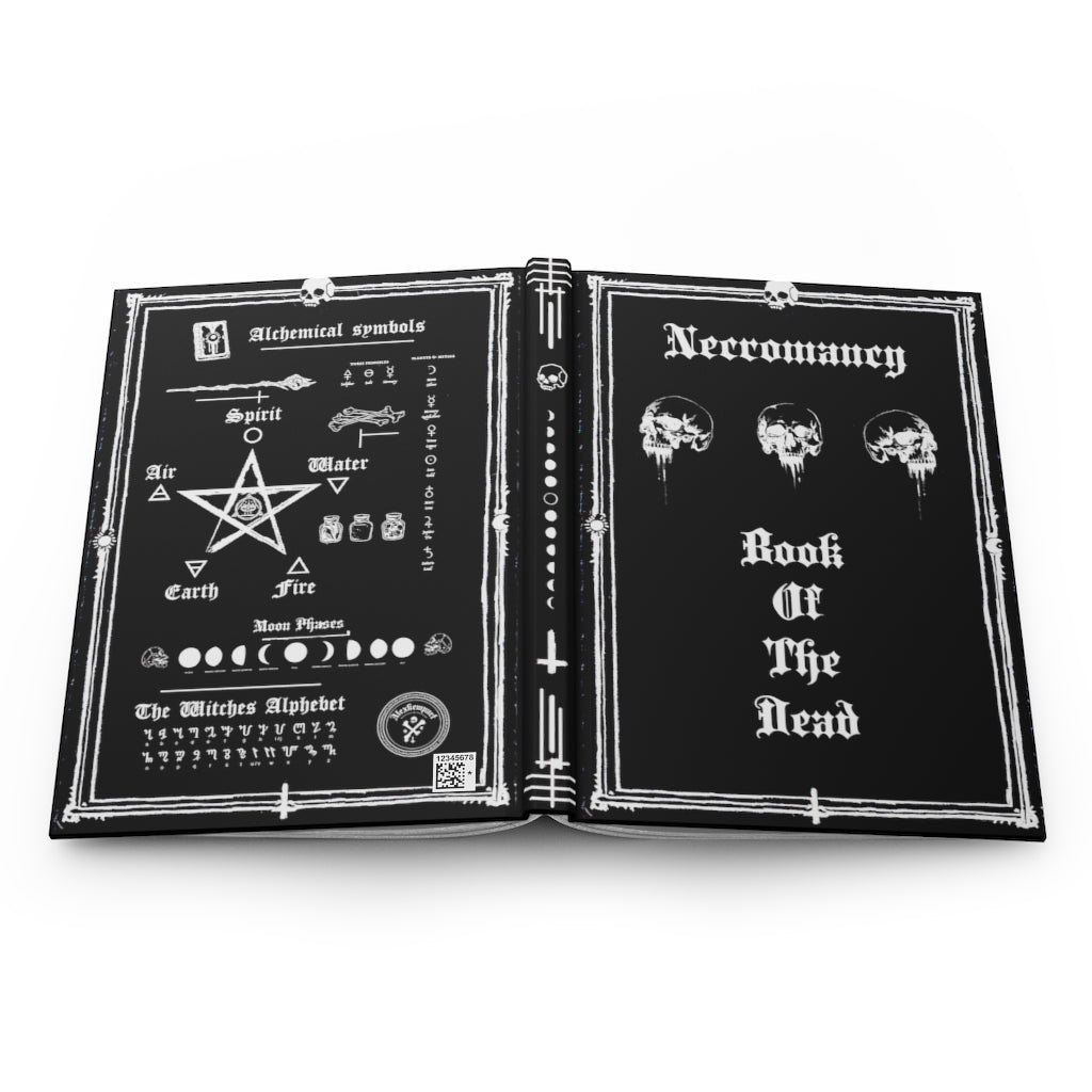 Necromancy. Book of the dead - Deathly butterfly. Hardcover Journal Matte. Gothic spell book - Journal